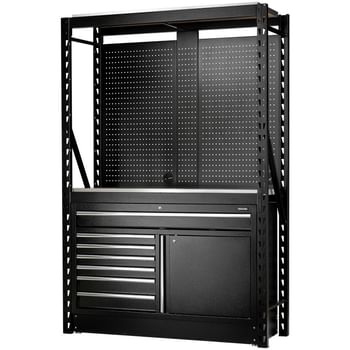 Bunker 14 Piece Modular Storage System and Stainless Steel Workbench