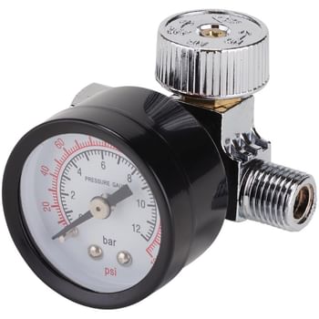 Draper 1/4" BSP On Gun Air Regulator and Gauge 180psi