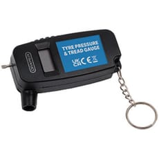Draper Keyring Digital Tyre Pressure and Tread Depth Gauge
