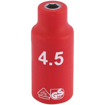 Draper 1/4" Drive VDE Fully Insulated Hexagon Socket Metric
