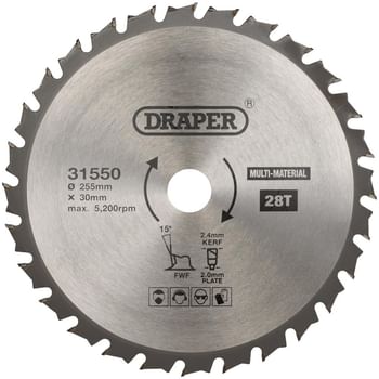 Draper TCT Multi Purpose Circular Saw Blade