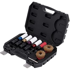Draper 16 Piece 1/2" Drive Wheel Nut Socket and Bolt Extractor Set