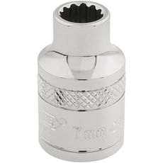 Draper 3/8" Drive Polished Finish Hi Torq Bi Hexagon Socket Metric