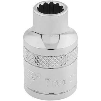 Draper 3/8" Drive Polished Finish Hi Torq Bi Hexagon Socket Metric