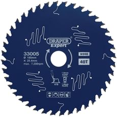 Draper Expert PTFE TCT Circular Saw Blade for Wood