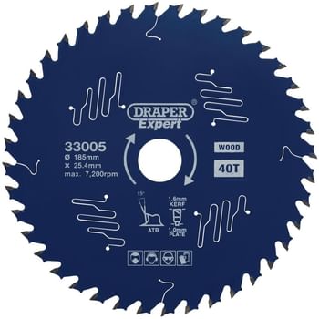 Draper Expert PTFE TCT Circular Saw Blade for Wood