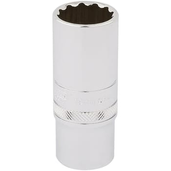 Draper 3/8" Drive Polished Finish Hi-Torq Deep Bi Hexagon Socket Metric