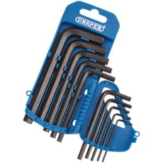 Draper 10 Piece Hexagon Allen Key Set Metric