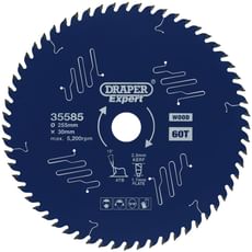 Draper Expert PTFE TCT Circular Saw Blade for Wood