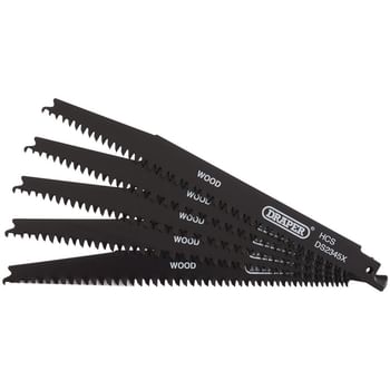 Draper Wood and Plastic Cutting Reciprocating Sabre Saw Blades
