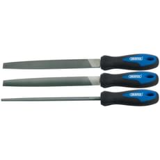 Draper 3 Piece Soft Grip Engineers File Set