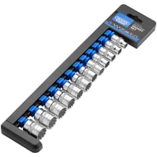 Draper 12 Piece 3/8" Drive Bi Hex Multi Drive Socket Set Metric