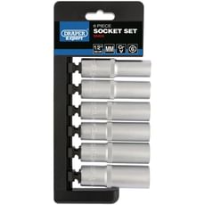 Draper Expert 6 Piece 1/2" Drive Deep Hex Socket Set Metric
