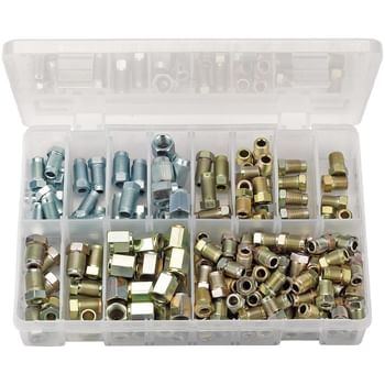 Draper Expert 205 Piece Brake Pipe Fitting Kit Male and Female