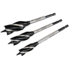 Draper 3 Piece 4 Fluted Wood Auger Bit Set