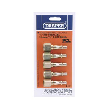 Draper PCL Air Line Coupling Screw Adaptor Female Thread
