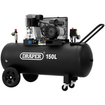 Draper DA150/369M Belt Driven Air Compressor 150 Litre