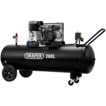 Draper DA200/369M Belt Driven Air Compressor 200 Litre