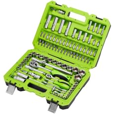 Draper 100 Piece 1/4" and 1/2" Drive Screwdriver and Socket Set