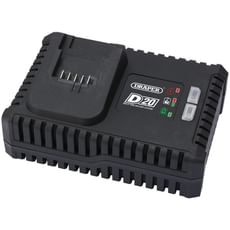 Draper Fast Battery Charger for D20 20v Cordless Lithium Ion Batteries