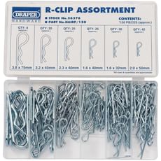 Draper 150 Piece R Clip Assortment