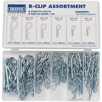 Draper 150 Piece R Clip Assortment