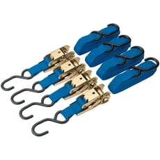 Draper Ratchet Tie Down Strap Set J Hooks