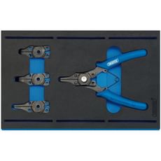 Draper 5 Piece Interchangeable Circlip Plier Set In Eva Insert Tray
