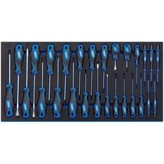 Draper 27 Piece Soft Grip Screwdriver Set In Eva Insert Tray