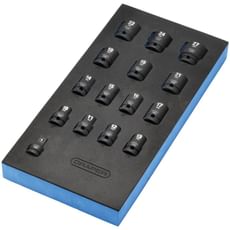 Draper 15 Piece 1/2" Drive Impact Socket Set In Eva Insert Tray