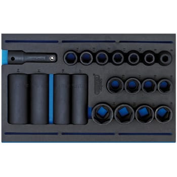 Draper 20 Piece 1/2" Drive Impact Socket Set In Eva Insert Tray