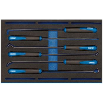Draper 6 Piece Long Reach Hook and Pick Set In Eva Insert Tray
