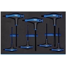 Draper 7 Piece T Handle Ball End Hexagon Key Set In Eva Insert Tray