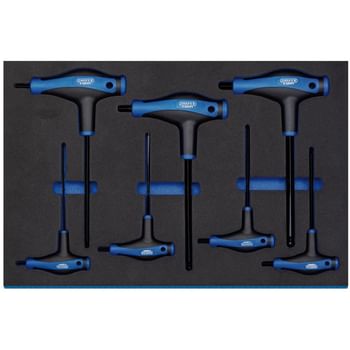 Draper 7 Piece T Handle Ball End Hexagon Key Set In Eva Insert Tray