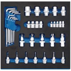 Draper 35 Piece Screwdriver Bit and Torx Key Set in EVA Insert Tray