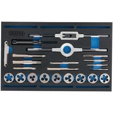 Draper 22 Piece Tap and Die Set Metric / BSP in EVA Insert Tray