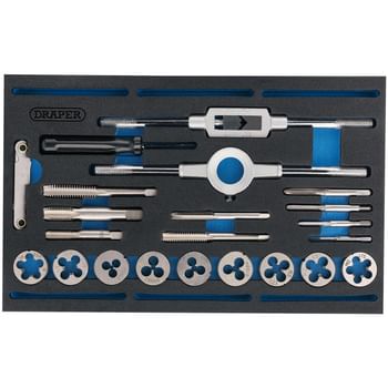Draper 22 Piece Tap and Die Set Metric / BSP in EVA Insert Tray