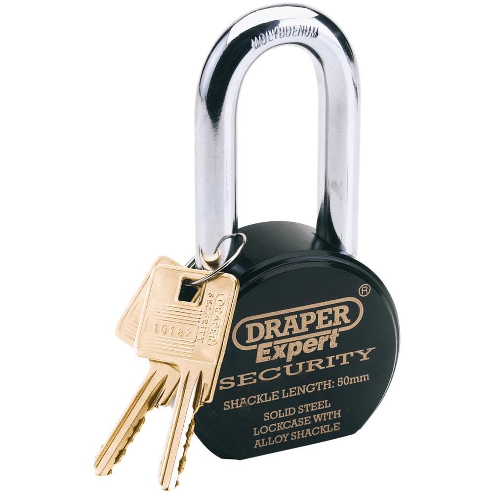 DR64181 | DRAPER Laminated Steel Padlock And 2 Keys With Hardened Steel - View #7