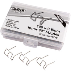 Draper Bent Castle Staples for Hot Staplers