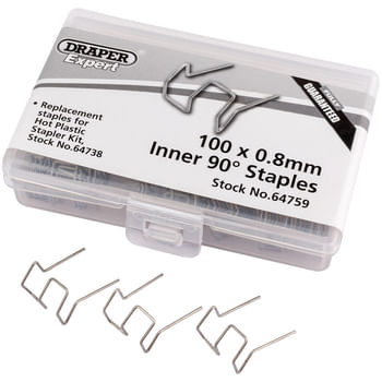 Draper Bent Castle Staples for Hot Staplers