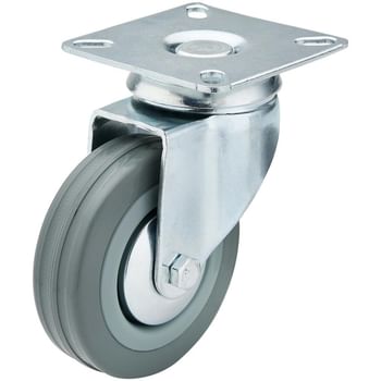 Draper Swivel Plate Fixing Rubber Wheeled Castor