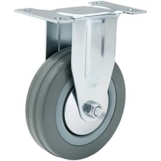 Draper Fixed Plate Fixing Rubber Wheeled Castor