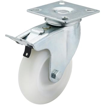 Draper Swivel Plate Fixing Nylon Wheeled Castor and Brake