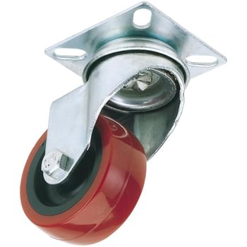 Draper Swivel Plate Fixing Polyurethane Wheeled Castor