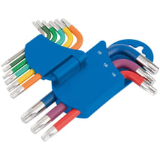 Draper 9 piece Metric Coloured Short Torx Key Set