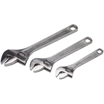 Draper 3 Piece Adjustable Spanner Set