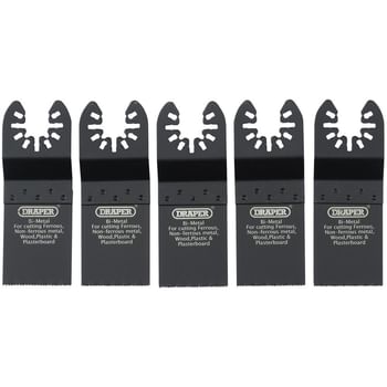 Draper 5 Piece OIS Oscillating Multi Tool Plunge Cutting Blade Set