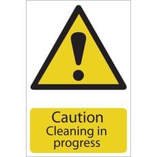 Draper Caution Cleaning in Progress Sign