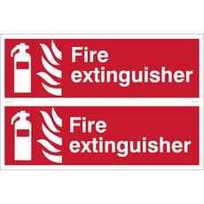 Draper Fire Extinguisher Sign Pack of 2