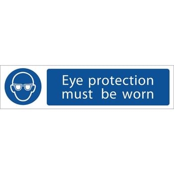 Draper Eye Protection Must Be Worn Sign
